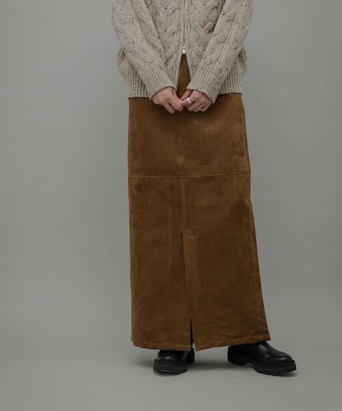 URBAN RESEARCH Sonny Label（アーバンリサーチサニーレーベル）の「フェイクスウェードスカート（スカート・レディース・ベージュ/ブラウン・36/38）」の19枚目の写真