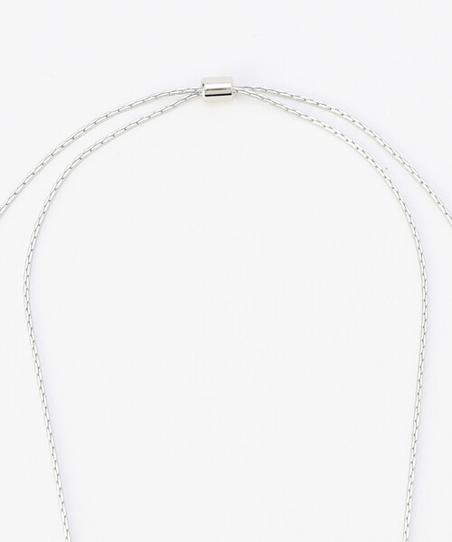 COMME CA（コムサ）の「ガラスY字 ネックレス（ネックレス・レディース・シルバー系その他/ブラック系その他・FREE）」の5枚目の写真