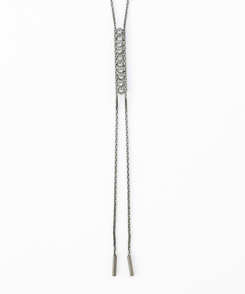 COMME CA（コムサ）の「ガラスY字 ネックレス（ネックレス・レディース・シルバー系その他/ブラック系その他・FREE）」の4枚目の写真