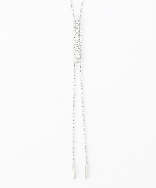 COMME CA（コムサ）の「ガラスY字 ネックレス（ネックレス・レディース・シルバー系その他/ブラック系その他・FREE）」の6枚目の写真