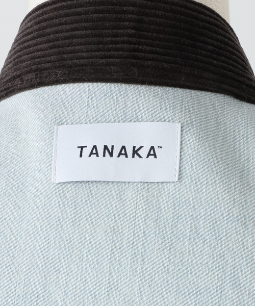 TANAKA（タナカ）の「TANAKA NO COLLAR TRUCKER JACKET ST-4-25-IC：ジャケット（デニムジャケット・レディース・サックスブルー・X-SMALL）」の9枚目の写真