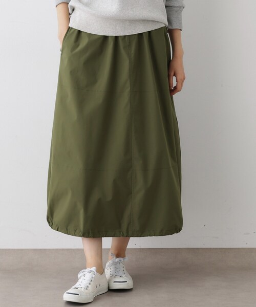 Dessin（デッサン）の「【セットアップ可・洗える】裾スピンドル付きイージースカート（スカート・レディース・ブラック/カーキ/ピンク・01/02）」の2枚目の写真