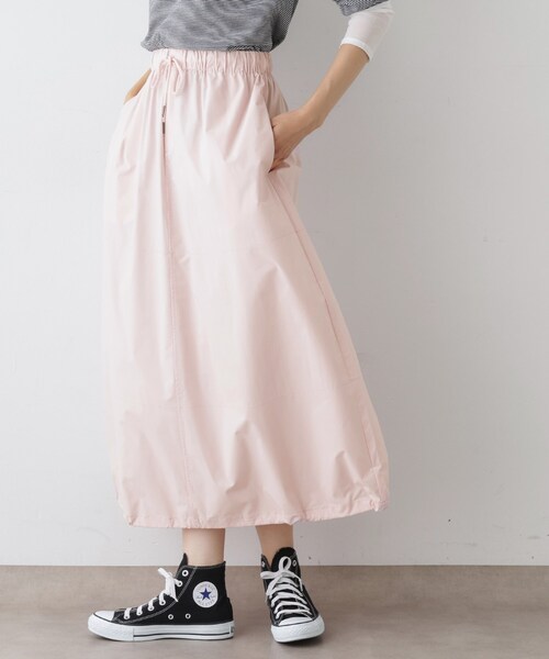 Dessin（デッサン）の「【セットアップ可・洗える】裾スピンドル付きイージースカート（スカート・レディース・ブラック/カーキ/ピンク・01/02）」の9枚目の写真