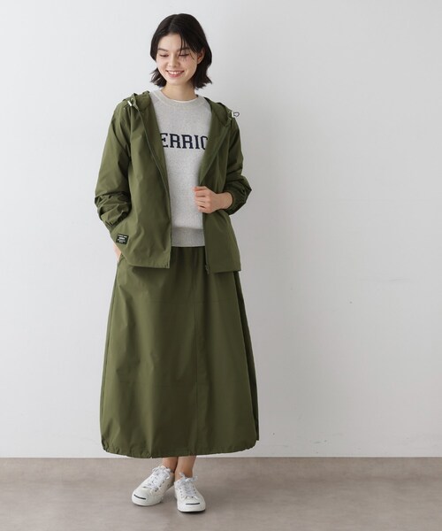 Dessin（デッサン）の「【セットアップ可・洗える】裾スピンドル付きイージースカート（スカート・レディース・ブラック/カーキ/ピンク・01/02）」の14枚目の写真