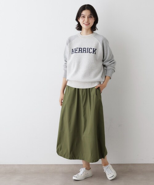 Dessin（デッサン）の「【セットアップ可・洗える】裾スピンドル付きイージースカート（スカート・レディース・ブラック/カーキ/ピンク・01/02）」の13枚目の写真