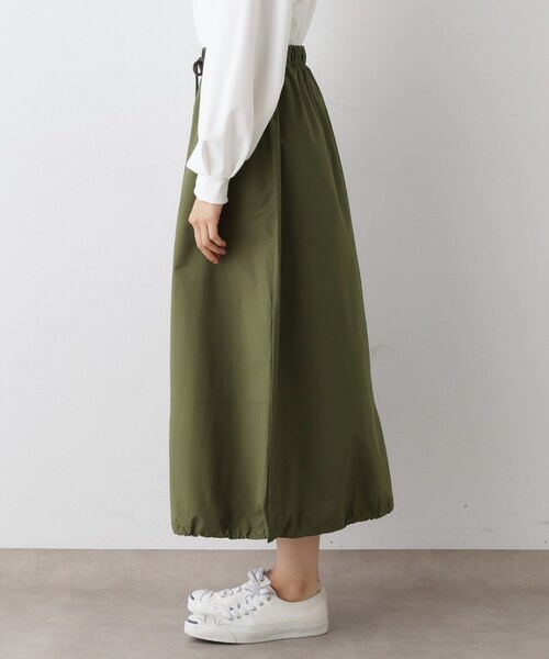 Dessin（デッサン）の「【セットアップ可・洗える】裾スピンドル付きイージースカート（スカート・レディース・ブラック/カーキ/ピンク・01/02）」の20枚目の写真