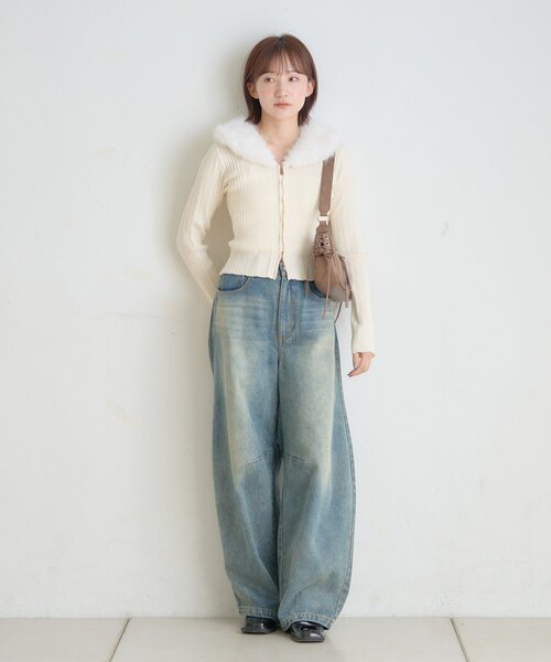 らいむ氏専用確認 mline]ヴィンテージ カーブデニム（デニムパンツ）｜mline