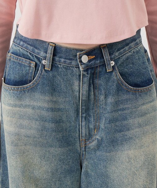 mline]ヴィンテージ カーブデニム（デニムパンツ）｜mline