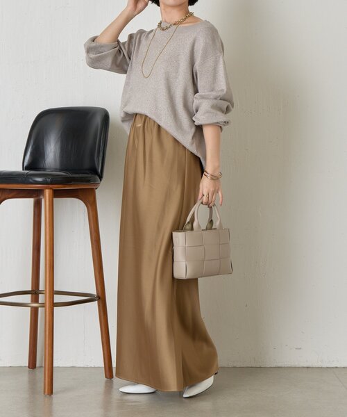 Jena espace merveilleux(ジェナ エスパスメルヴェイユ)の「【再登場!】ラメプレーティングニット(ニット/セーター・レディース・チャコールグレー/ベージュ/ネイビー・FREE)」の13枚目の写真