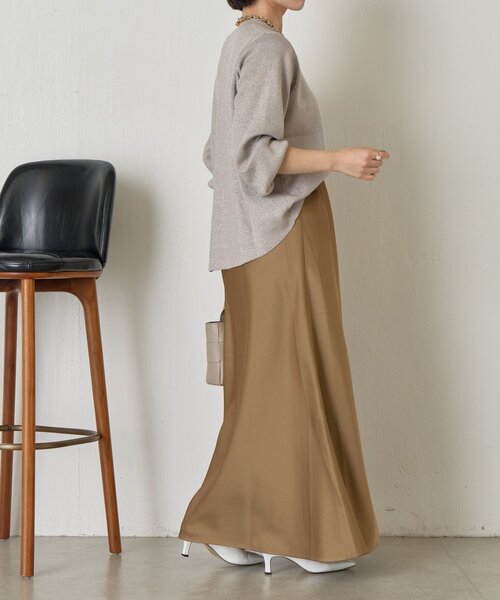 Jena espace merveilleux(ジェナ エスパスメルヴェイユ)の「【再登場!】ラメプレーティングニット(ニット/セーター・レディース・チャコールグレー/ベージュ/ネイビー・FREE)」の15枚目の写真