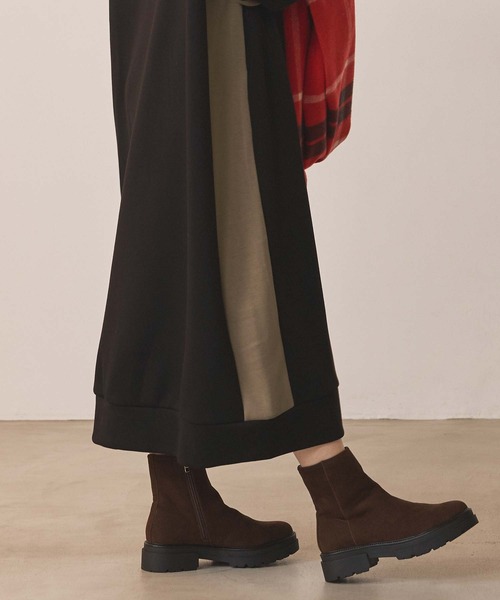 Gready Brilliant（グレディブリリアン）の「裏起毛バイカラーフーディ（ワンピース・レディース・グレー系その他/ブラック×ベージュ・FREE）」の11枚目の写真