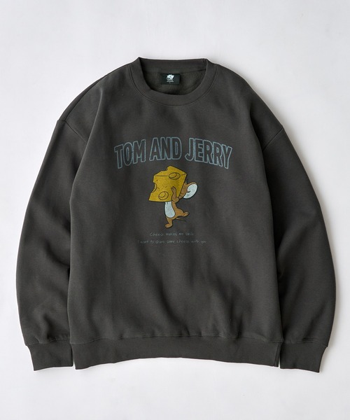 A by MAGASIN DE MODE(エーバイマガジンデモード)の「【A by MAGASIN DE MODE】JERRY チーズ&ボックス USED風 スウェット MNY(スウェット・メンズ・ブラック系1/サックスブルー/ブラック系その他2/アイボリー・L/M)」の8枚目の写真