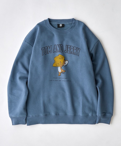 A by MAGASIN DE MODE(エーバイマガジンデモード)の「【A by MAGASIN DE MODE】JERRY チーズ&ボックス USED風 スウェット MNY(スウェット・メンズ・ブラック系1/サックスブルー/ブラック系その他2/アイボリー・L/M)」の9枚目の写真