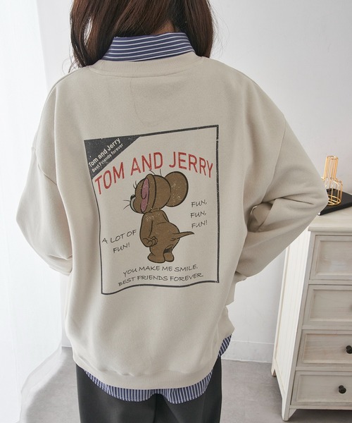 A by MAGASIN DE MODE(エーバイマガジンデモード)の「【A by MAGASIN DE MODE】JERRY チーズ&ボックス USED風 スウェット MNY(スウェット・メンズ・ブラック系1/サックスブルー/ブラック系その他2/アイボリー・L/M)」の15枚目の写真