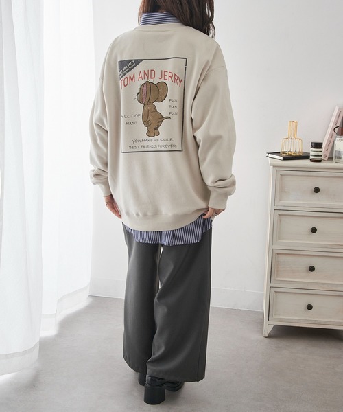 A by MAGASIN DE MODE(エーバイマガジンデモード)の「【A by MAGASIN DE MODE】JERRY チーズ&ボックス USED風 スウェット MNY(スウェット・メンズ・ブラック系1/サックスブルー/ブラック系その他2/アイボリー・L/M)」の17枚目の写真