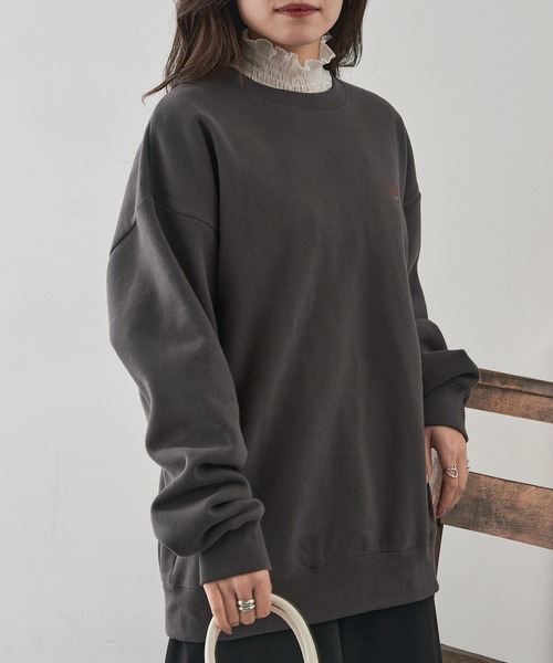 A by MAGASIN DE MODE(エーバイマガジンデモード)の「【A by MAGASIN DE MODE】JERRY チーズ&ボックス USED風 スウェット MNY(スウェット・メンズ・ブラック系1/サックスブルー/ブラック系その他2/アイボリー・L/M)」の19枚目の写真