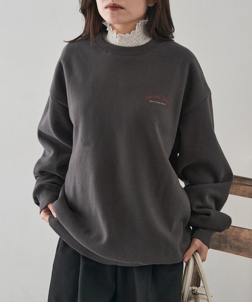 A by MAGASIN DE MODE(エーバイマガジンデモード)の「【A by MAGASIN DE MODE】JERRY チーズ&ボックス USED風 スウェット MNY(スウェット・メンズ・ブラック系1/サックスブルー/ブラック系その他2/アイボリー・L/M)」の20枚目の写真