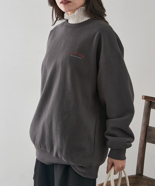 A by MAGASIN DE MODE(エーバイマガジンデモード)の「【A by MAGASIN DE MODE】JERRY チーズ&ボックス USED風 スウェット MNY(スウェット・メンズ・ブラック系1/サックスブルー/ブラック系その他2/アイボリー・L/M)」の21枚目の写真