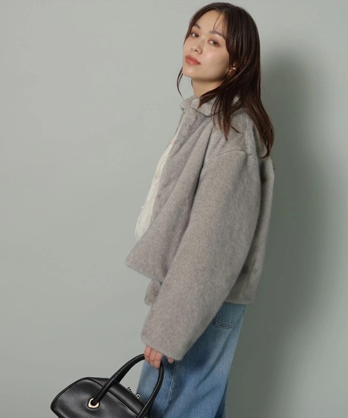 ミンク風ショートコート（ダウンジャケット/コート）｜Arpege story