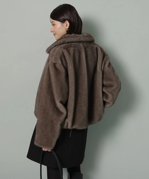 ミンク風ショートコート（ダウンジャケット/コート）｜Arpege story