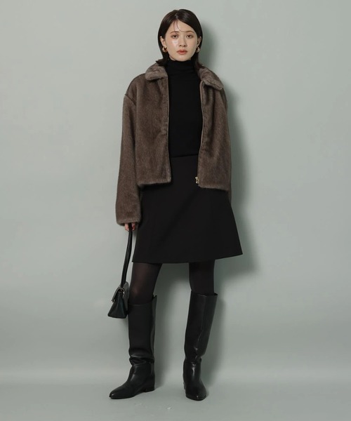 ミンク風ショートコート（ダウンジャケット/コート）｜Arpege story