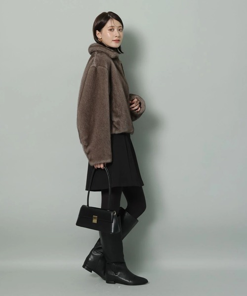 ミンク風ショートコート（ダウンジャケット/コート）｜Arpege story