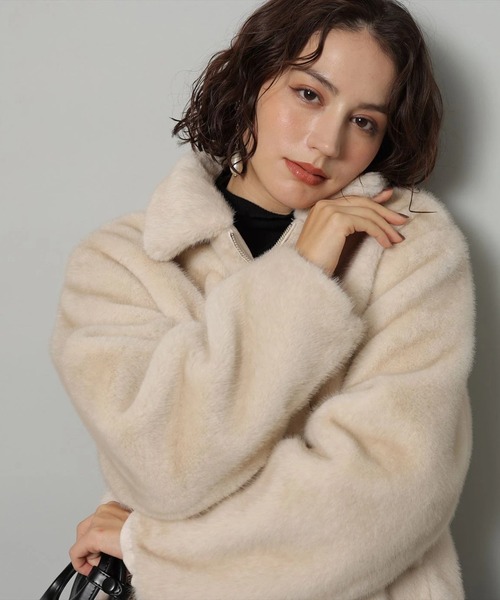 ミンク風ショートコート（ダウンジャケット/コート）｜Arpege story