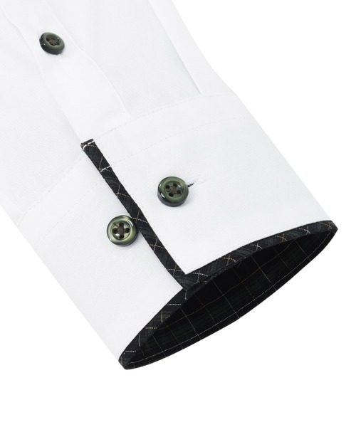 TOKYO SHIRTS（トウキョウシャツ）の「形態安定ノンアイロン ワイド 長袖ビジネスワイシャツ（ビジネスシャツ・レディース・ホワイト・XS/S/M/L/LL/XL）」の4枚目の写真