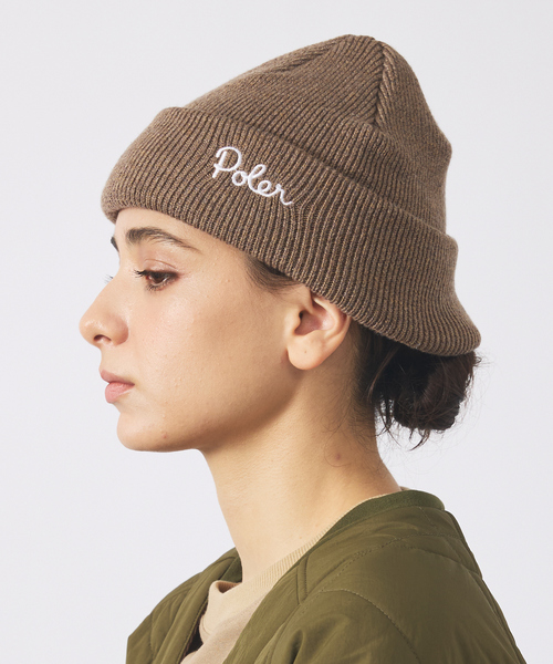 POLeR（ポーラー）の「【POLER / ポーラー】SHALLOW BEANIE / シャロー ビーニー/ユニセックス（ニットキャップ/ビーニー・メンズ・ブラック/ベージュ/オレンジ・フリー）」の14枚目の写真