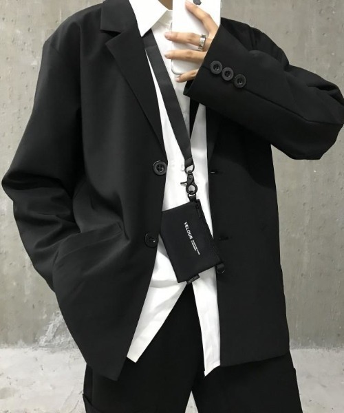 CREARE -LINO-(クレアーレリノ)の「オーバーサイズテーラードジャケット(テーラードジャケット・メンズ・ブラック/グレー・L/M)」の8枚目の写真