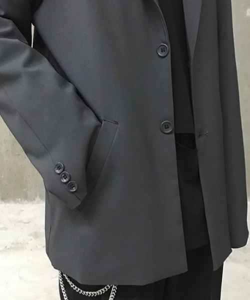 CREARE -LINO-(クレアーレリノ)の「オーバーサイズテーラードジャケット(テーラードジャケット・メンズ・ブラック/グレー・L/M)」の6枚目の写真