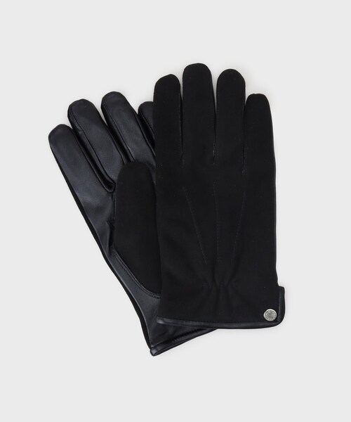 tk.TAKEO KIKUCHI（ティーケータケオキクチ）の「【本革】ボタングローブ／スマホ対応（手袋・メンズ・ブラック/ブラック系・00）」の2枚目の写真