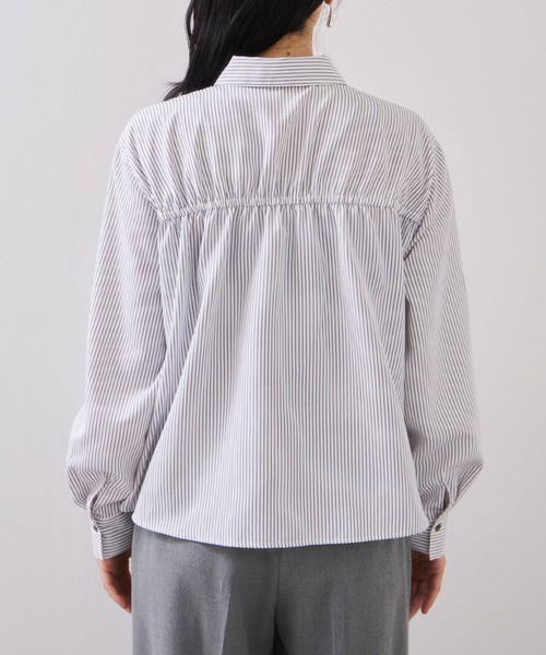 VIS（ビス）の「シャーリングギャザー切替シャツ/イージーケア（シャツ/ブラウス・レディース・ピンク系その他2/ホワイト系その他/サックスブルー・FREE）」の13枚目の写真