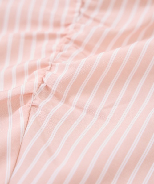 VIS（ビス）の「シャーリングギャザー切替シャツ/イージーケア（シャツ/ブラウス・レディース・ピンク系その他2/ホワイト系その他/サックスブルー・FREE）」の6枚目の写真