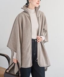 rps(アールピーエス)のフロントZIP起毛ポンチョコート(ポンチョ)