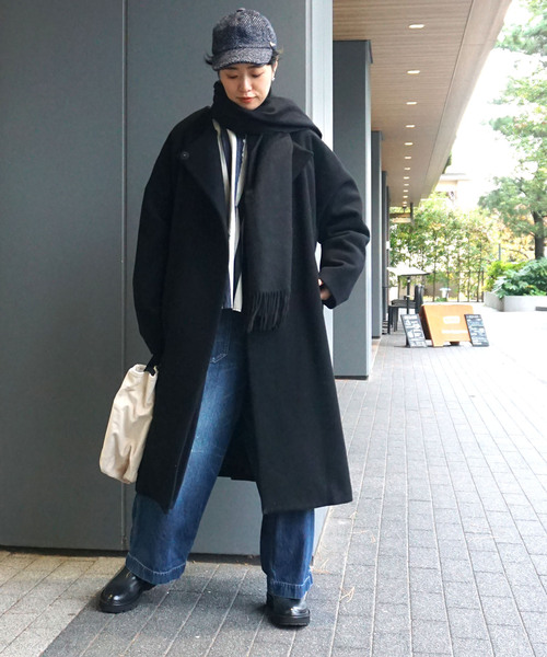 JOURNAL STANDARD LUXE(ジャーナルスタンダード ラックス)の「ストライプデニム ヘンリーシャツ(シャツ/ブラウス・レディース・ネイビー・FREE)」の3枚目の写真