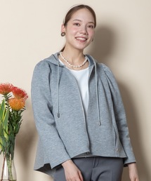 anni plus（アニープラス）の「ダンボールニット　ジップパーカ（パーカー）」