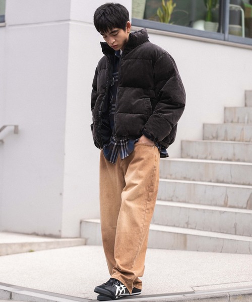 WEGO(ウィゴー)の「WEGO/コーデュロイパファーブルゾン(ダウンジャケット/コート・メンズ・ライトベージュ/ブラック系その他・LARGE/MEDIUM)」の11枚目の写真