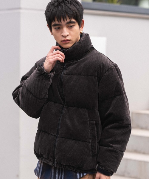 WEGO(ウィゴー)の「WEGO/コーデュロイパファーブルゾン(ダウンジャケット/コート・メンズ・ライトベージュ/ブラック系その他・LARGE/MEDIUM)」の20枚目の写真
