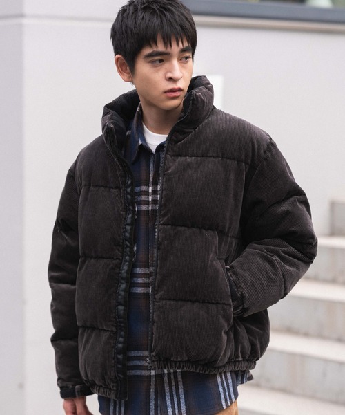 セール】WEGO/【25年秋冬新作】コーデュロイパファーブルゾン（ダウン