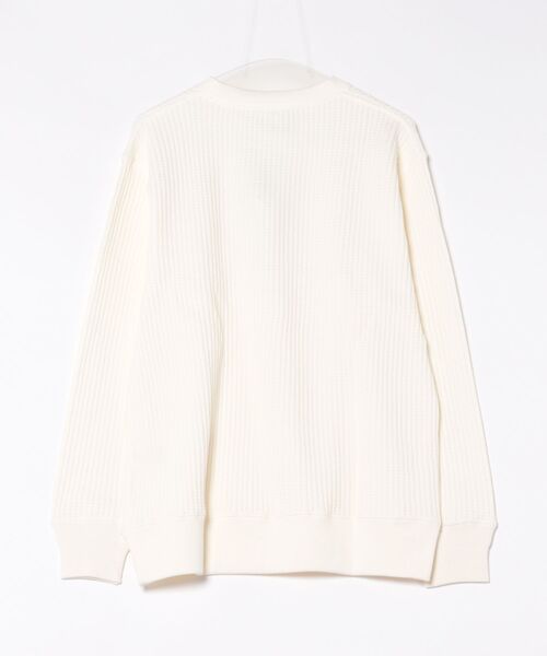 JEMORGAN(ジェーイーモーガン)の「【JEMORGAN LONG JOHNS】 ビッグワッフルSWEAT スウェット プルオーバー(スウェット・メンズ・ホワイト/ホワイト系その他/ブラック・2/4/3)」の4枚目の写真