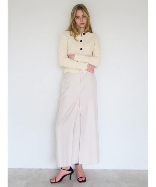 swane(スワネ)の「front tuck wide skirt(スカート・レディース・アイボリー/ブラック・FREE)」の9枚目の写真