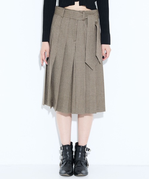 TOGA PULLA/トーガプルラ】Wool check skirt/ウールチェックスカート