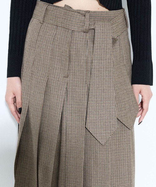 TOGA PULLA/トーガプルラ】Wool check skirt/ウールチェックスカート