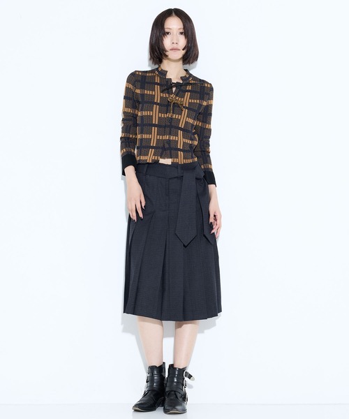 TOGA PULLA/トーガプルラ】Wool check skirt/ウールチェックスカート