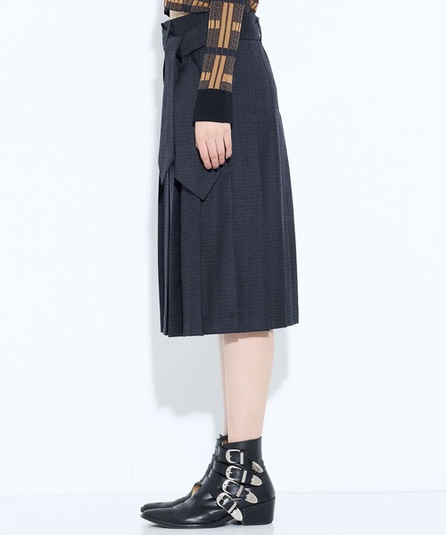 TOGA PULLA チェックスカート　新品 TOGA PULLA/トーガプルラ】Wool check skirt/ウールチェックスカート