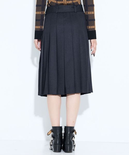 TOGA PULLA2024SSシアーチェックスカート TOGA PULLA2024SSシアーチェックスカート