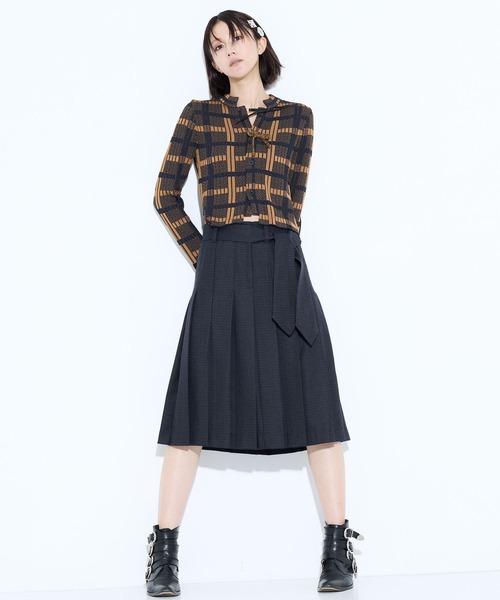 TOGA PULLA/トーガプルラ】Wool check skirt/ウールチェックスカート