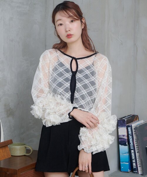 セール】【結婚式/オケージョン/2サイズ展開/WEB先行】シアーチェック