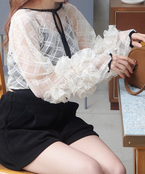 セール】【結婚式/オケージョン/2サイズ展開/WEB先行】シアーチェック